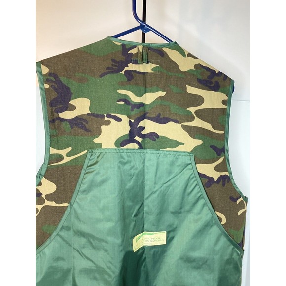 Vintage Game Winner Sportswear Camo Shooting Vest with Game Pouch XL 38-40 - Picture 11 of 16